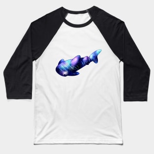 Galaxy Whale Shark Baseball T-Shirt